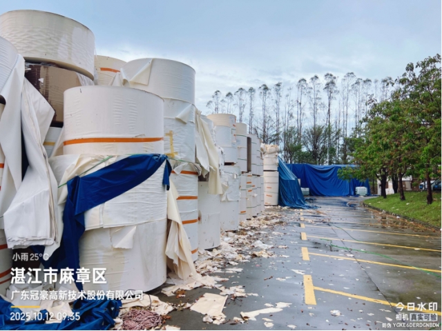 广东湛江水湿纸标的一：2639.64吨堆场水湿成品纸